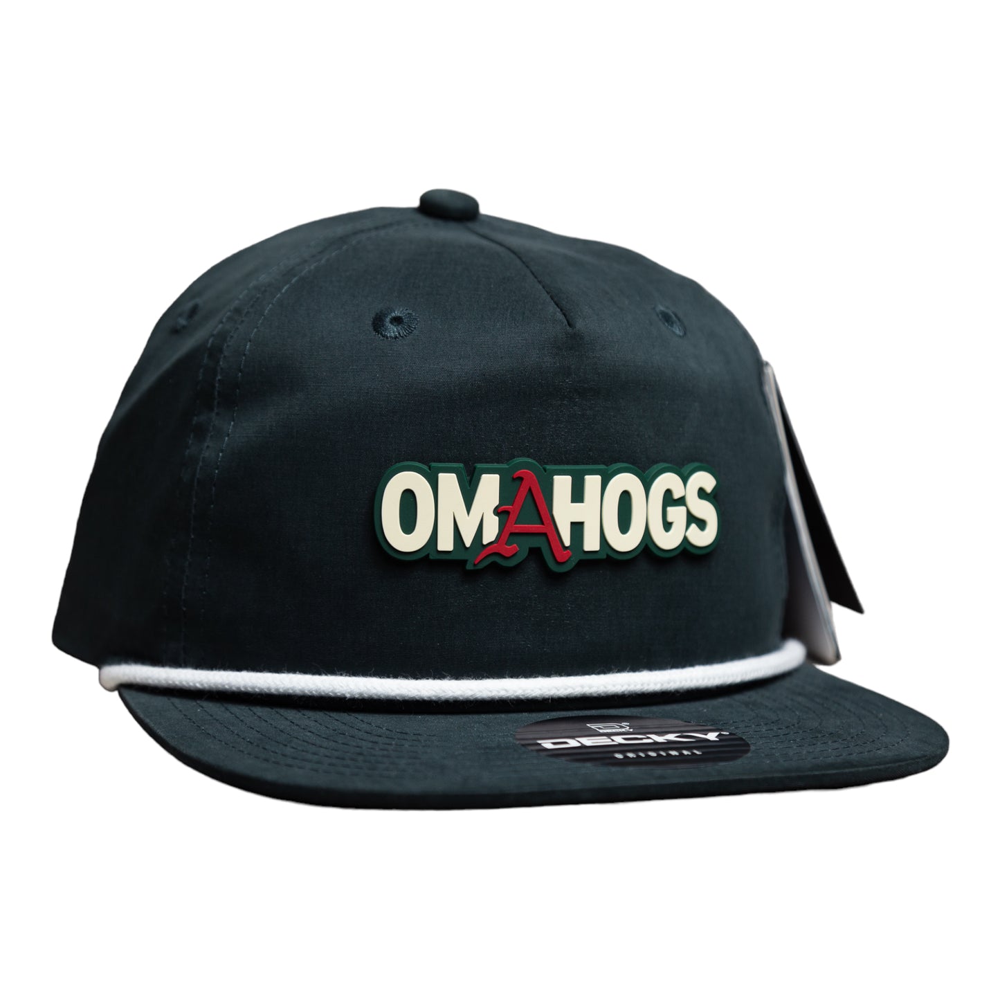 Arkansas Razorbacks OMAHOGS 3D Classic Rope Hat- Charcoal/ White