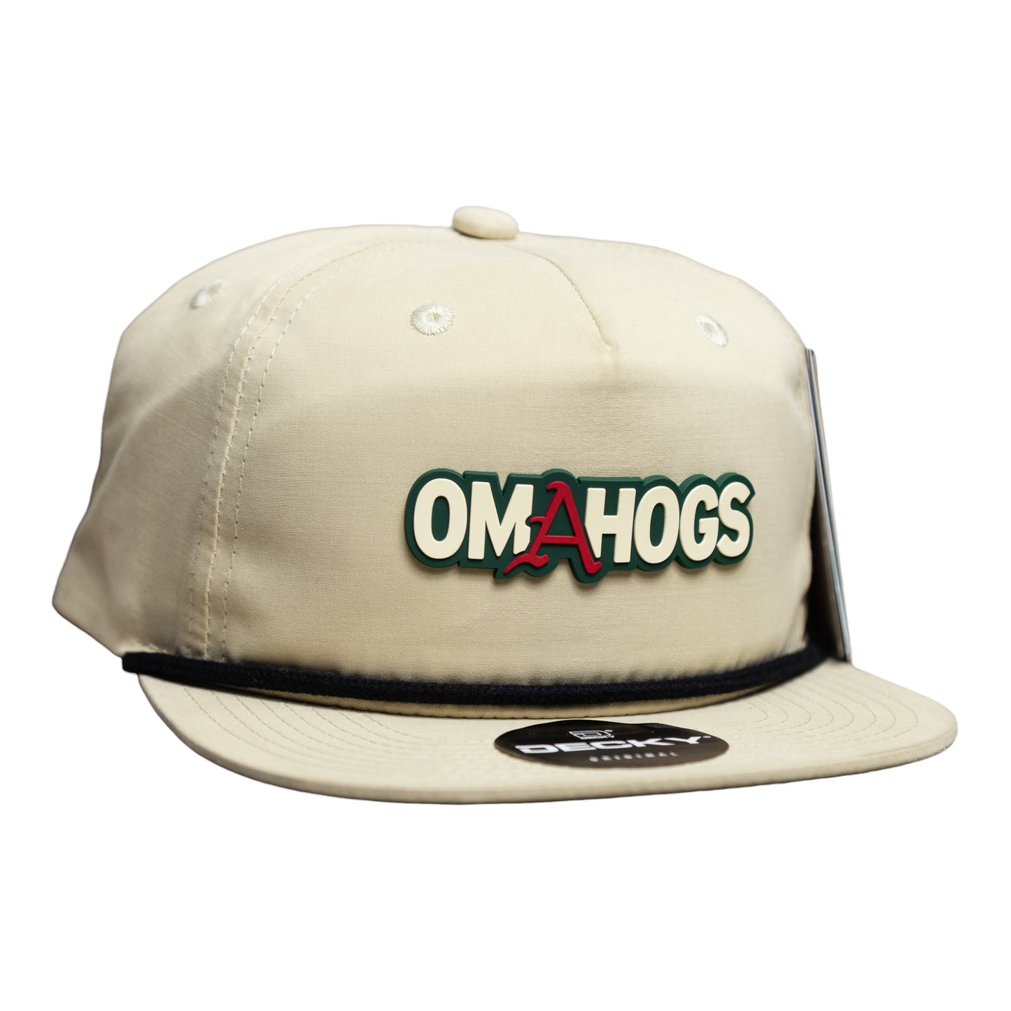 Arkansas Razorbacks OMAHOGS 3D Classic Rope Hat- Birch/ Black