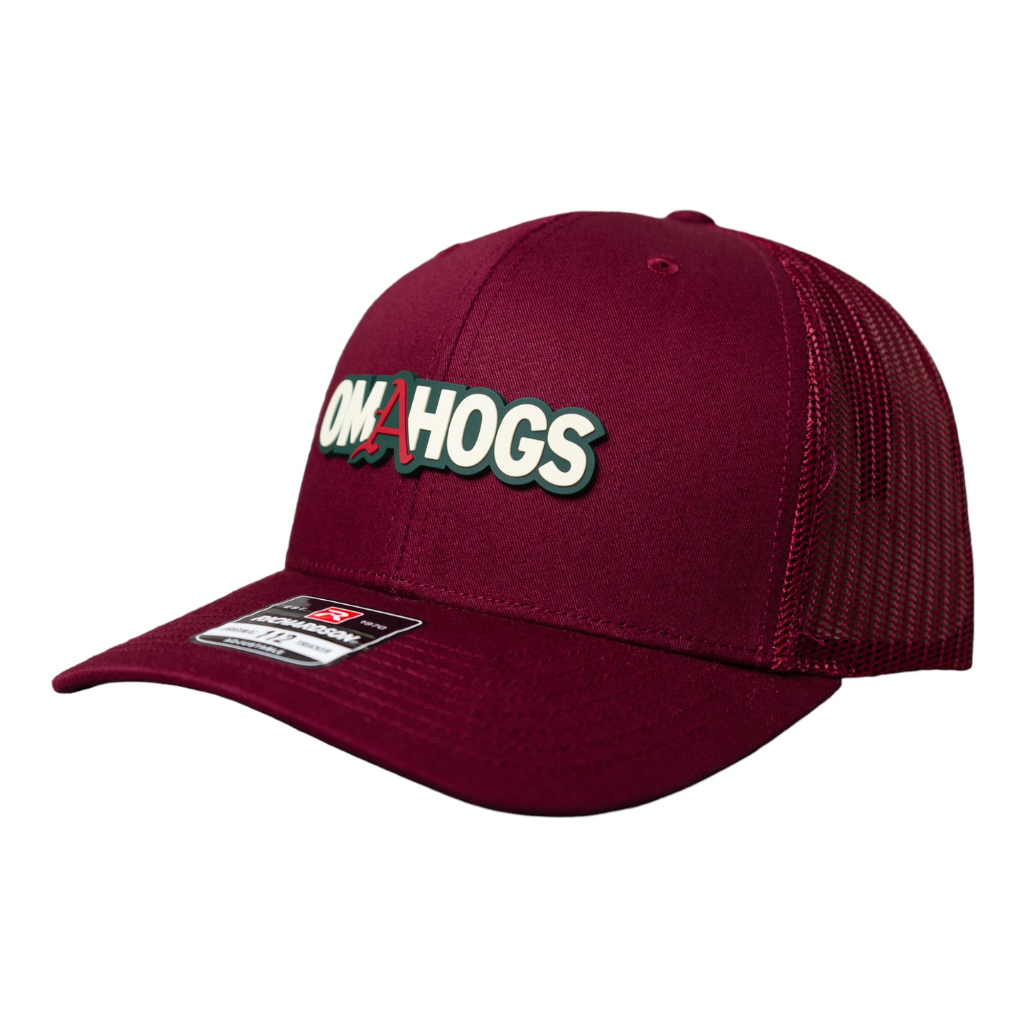 Arkansas Razorbacks OMAHOGS 3D Snapback Trucker Hat- Cardinal