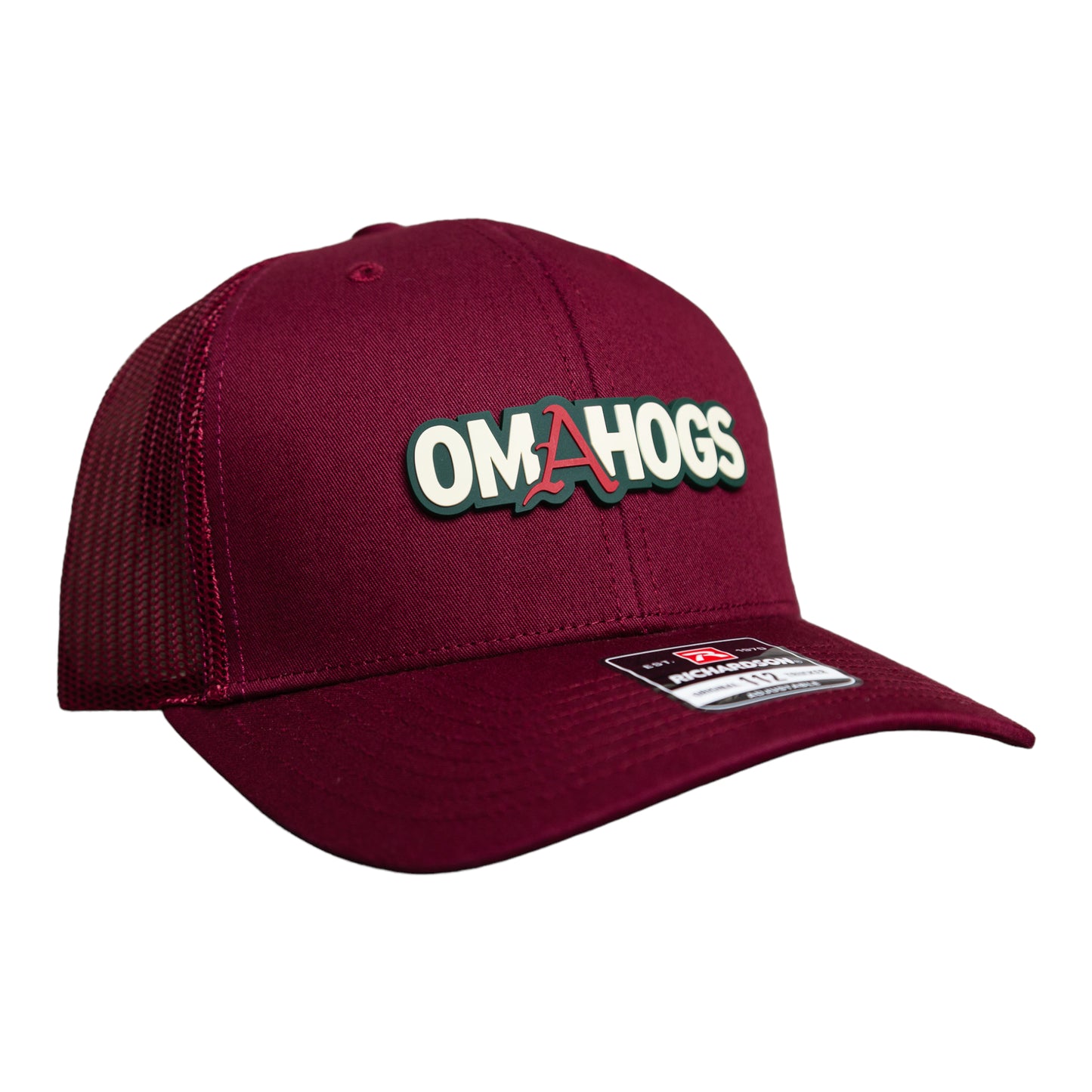 Arkansas Razorbacks OMAHOGS 3D Snapback Trucker Hat- Cardinal
