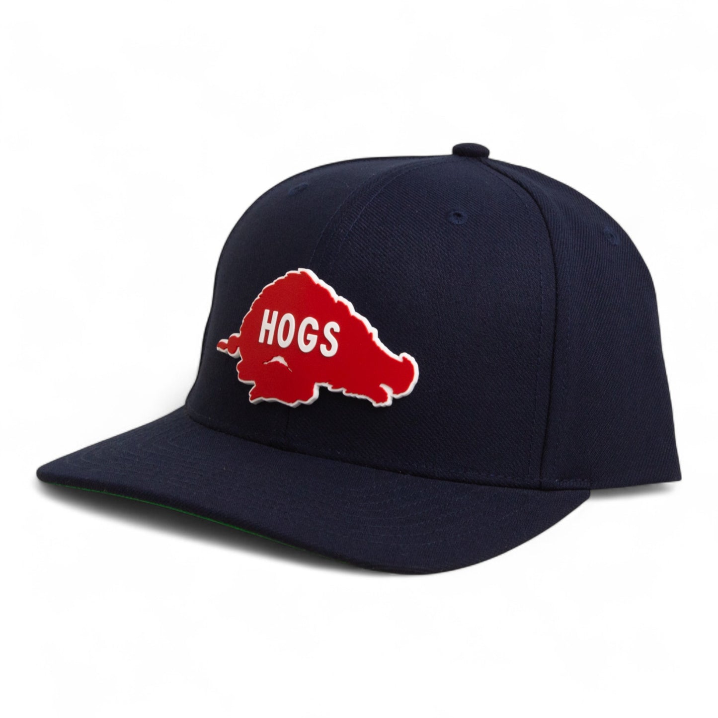 Arkansas Razorbacks Retro HOGS Red 3D Snapback Surge Trucker Hat- Navy