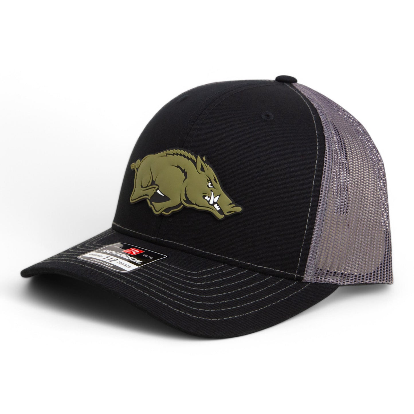 Arkansas Razorbacks Loden Edition 3D Snapback Trucker Hat- Black/ Charcoal