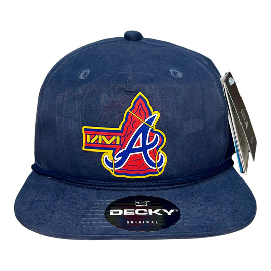 Atlanta Braves Tomahawk 3D Classic Rope Hat- Navy