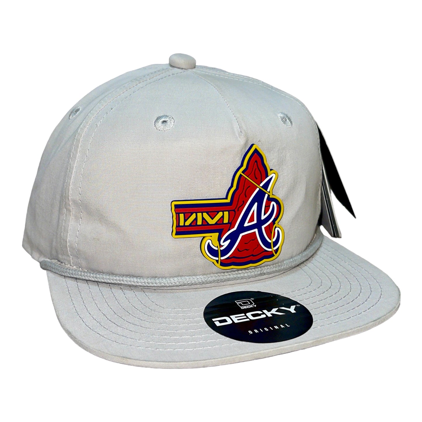 Atlanta Braves Tomahawk 3D Classic Rope Hat- Grey
