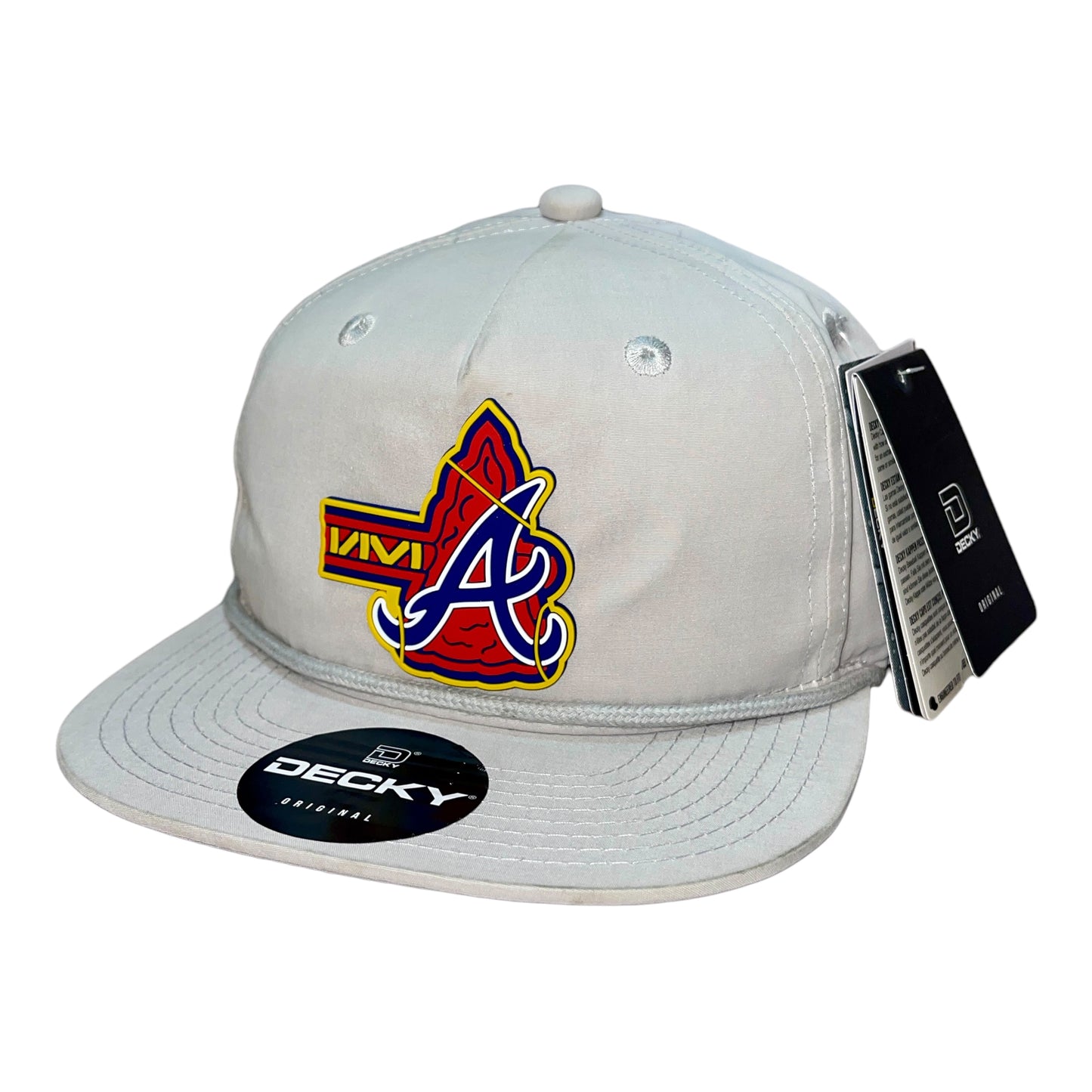Atlanta Braves Tomahawk 3D Classic Rope Hat- Grey