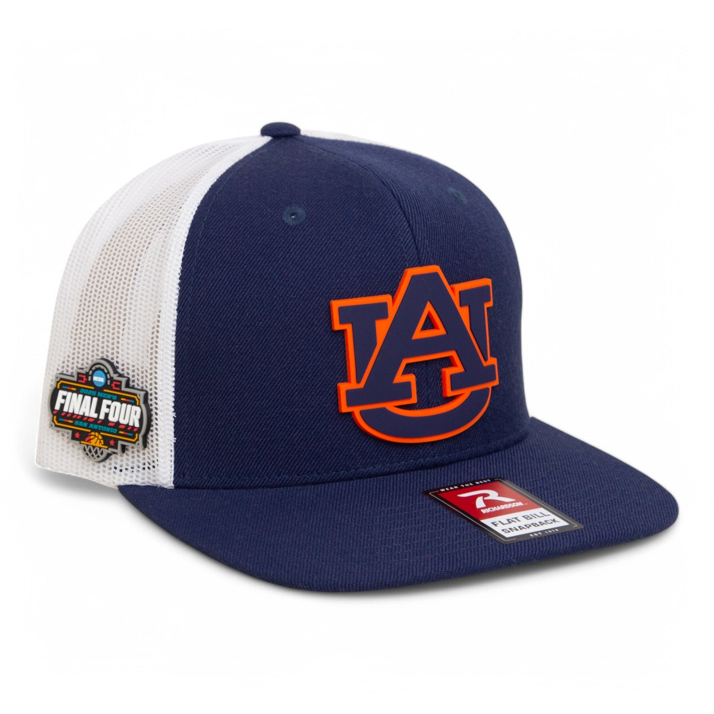 Auburn Tigers 2025 Final Four 3D Wool Blend Flat Bill Hat- Navy/ White