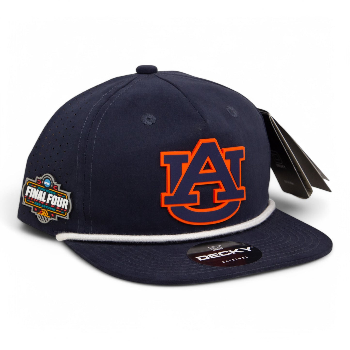 Auburn Tigers 2025 Final Four 3D Perforated Rope Hat- Navy/ White