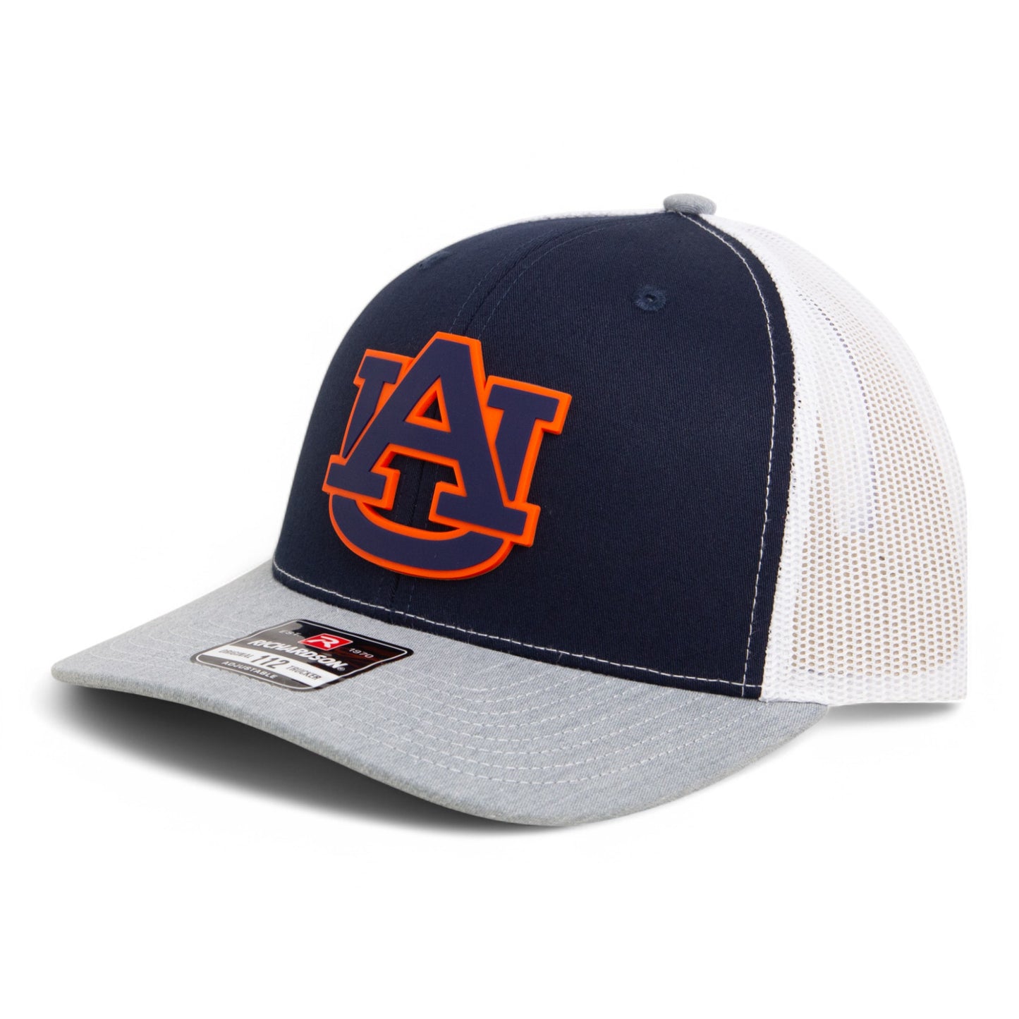 Auburn Tigers 2025 Final Four 3D Snapback Trucker Hat- Navy/ White/ Heather Grey