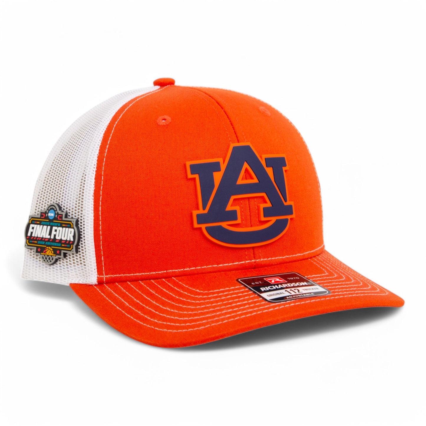 Auburn Tigers 2025 Final Four 3D Snapback Trucker Hat- Orange/ White