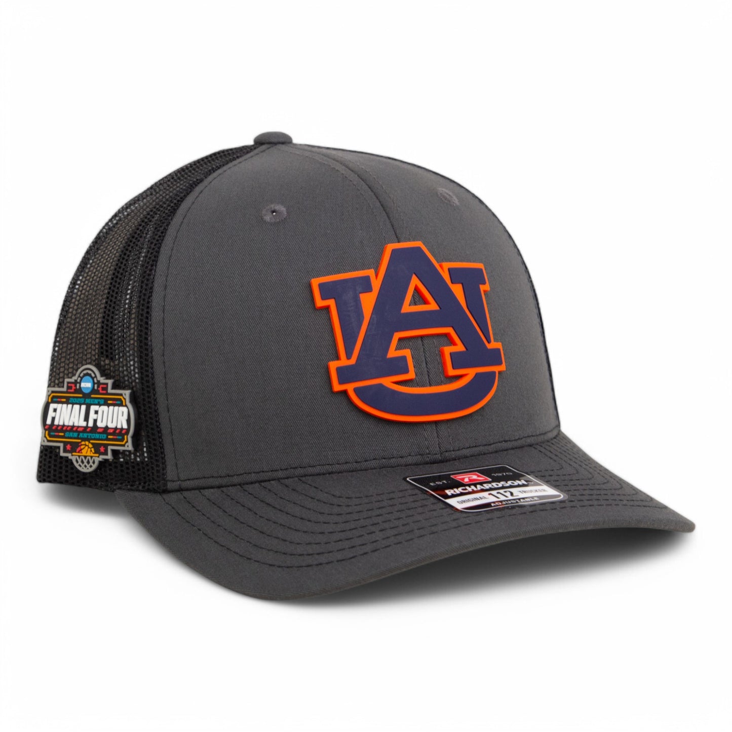 Auburn Tigers 2025 Final Four 3D Snapback Trucker Hat- Charcoal/ Black