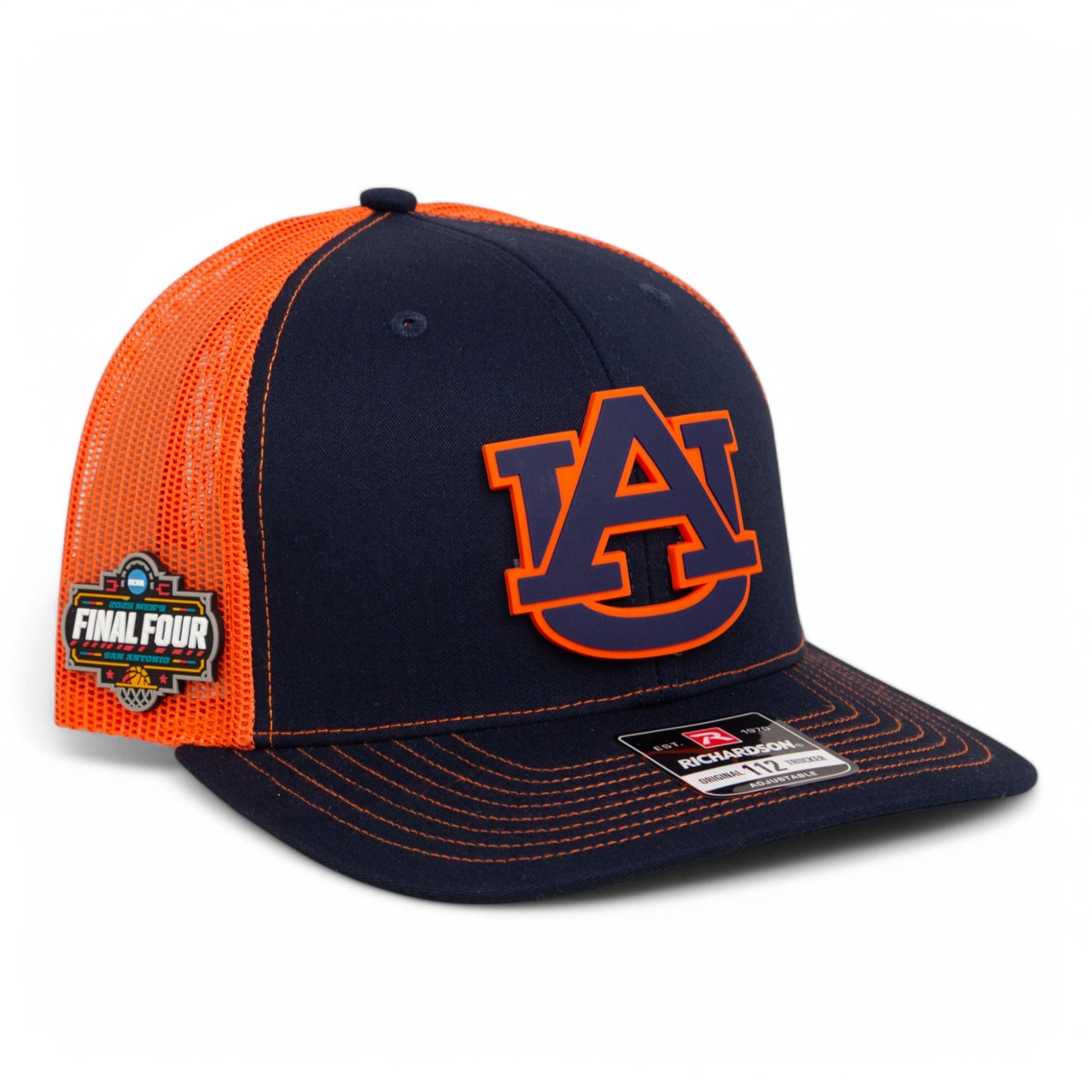 Auburn Tigers 2025 Final Four 3D Snapback Trucker Hat- Navy/ Orange