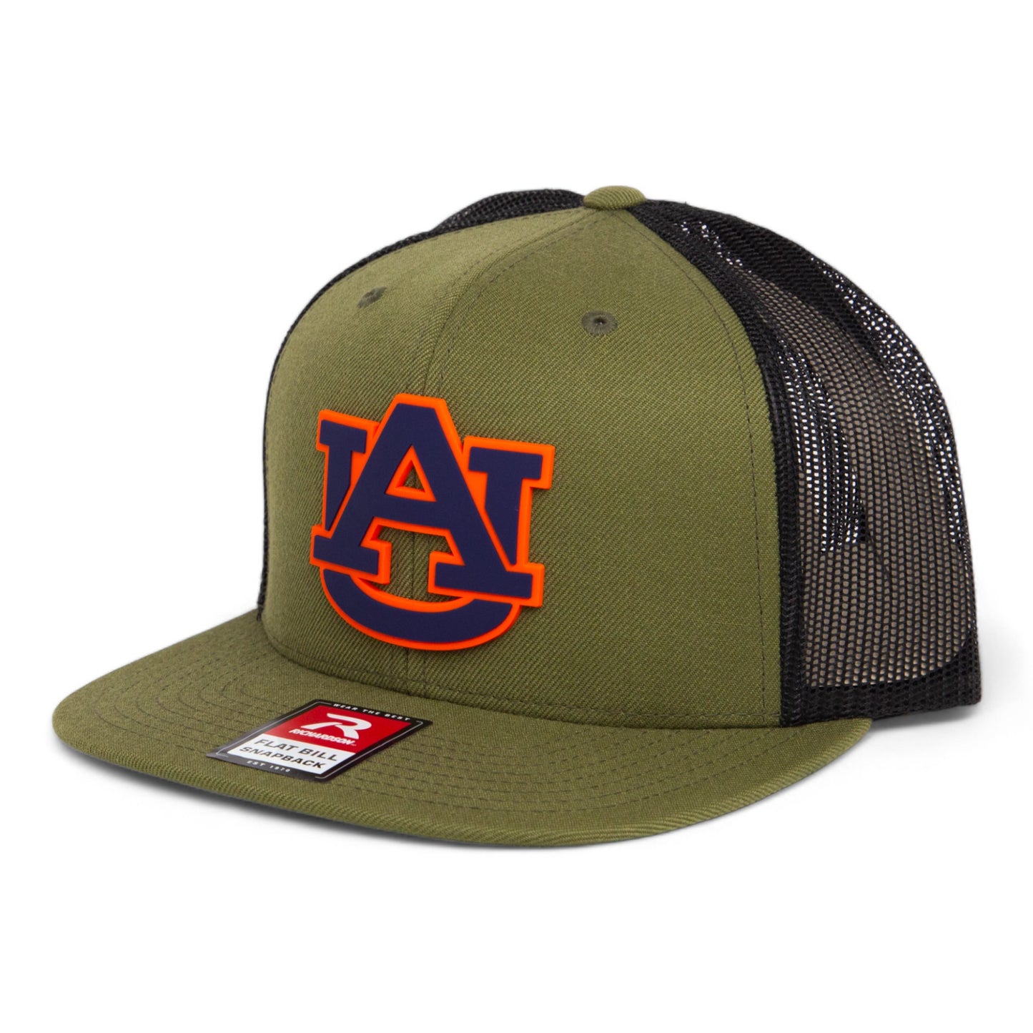 Auburn Tigers 3D Wool Blend Flat Bill Hat- Loden/ Black