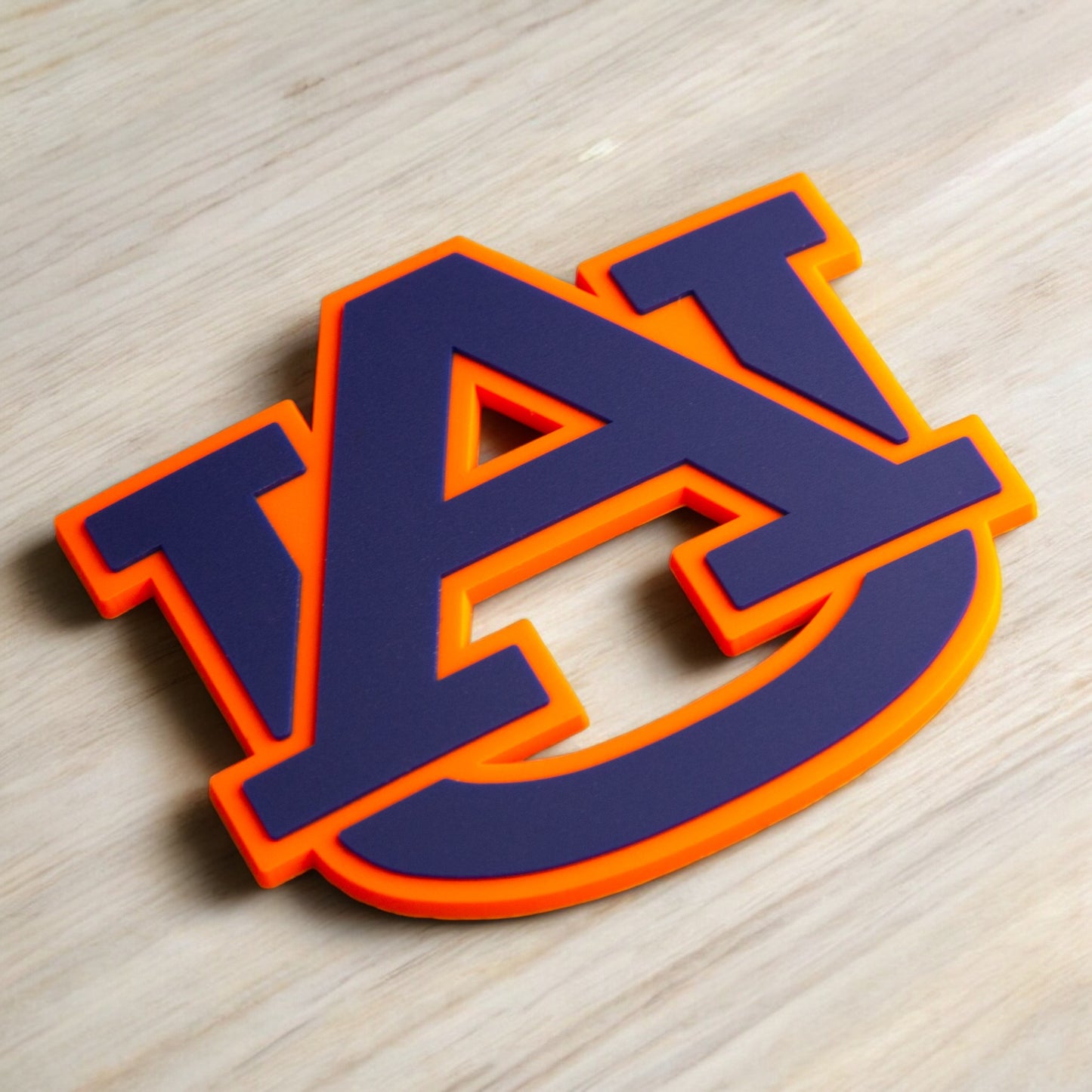 Auburn Tigers 3D Snapback Trucker Hat- Tan/ White