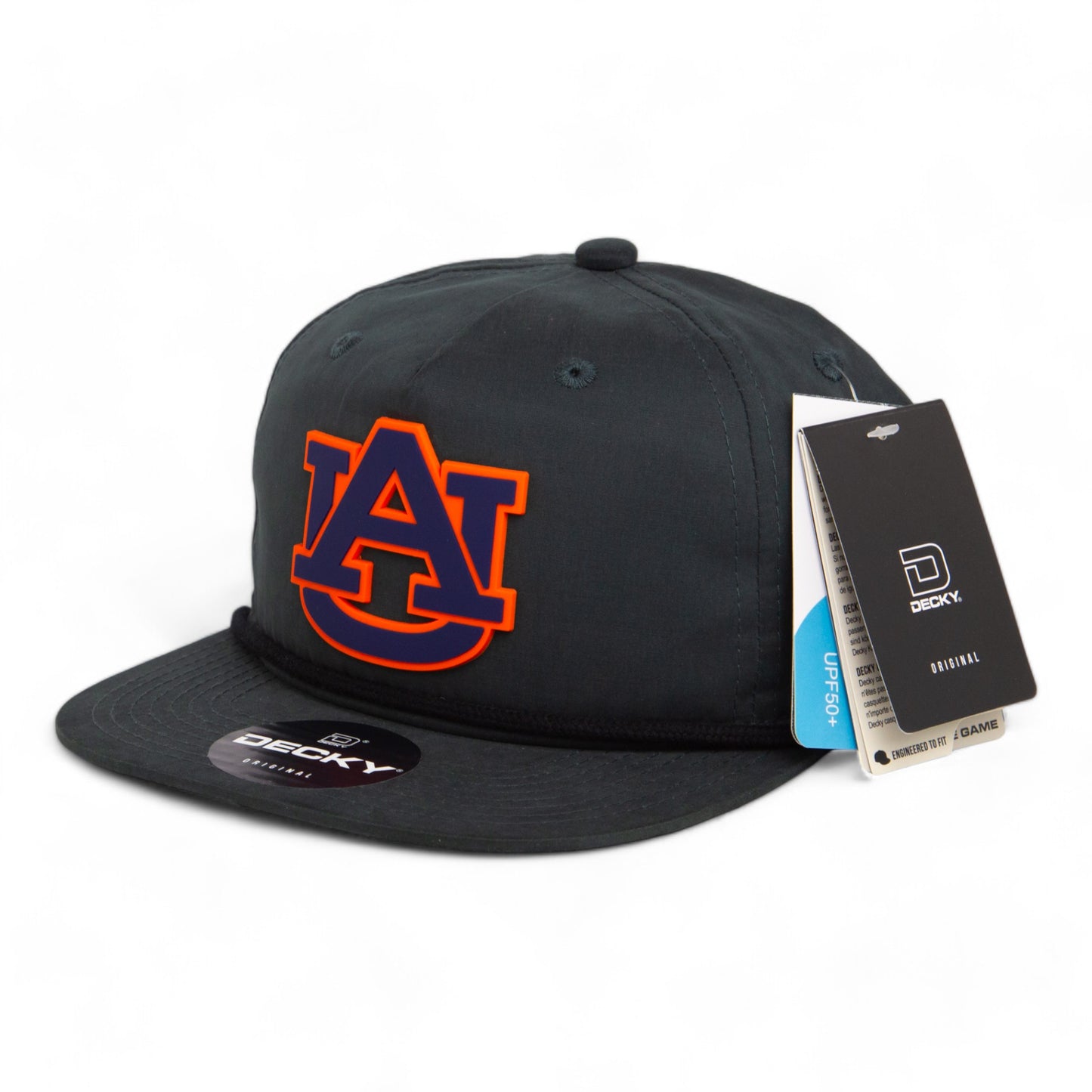 Auburn Tigers 3D Classic Rope Hat- Charcoal/ Black