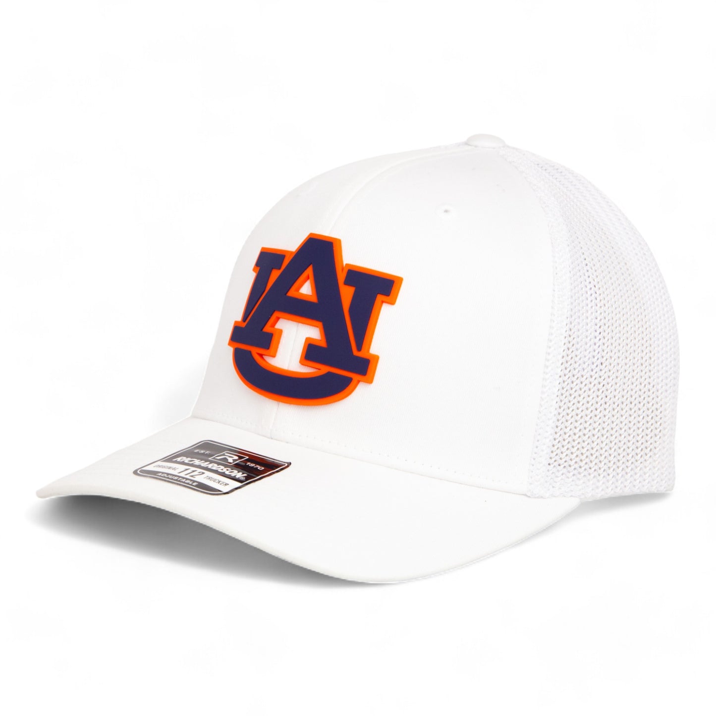 Auburn Tigers 3D Snapback Trucker Hat- White