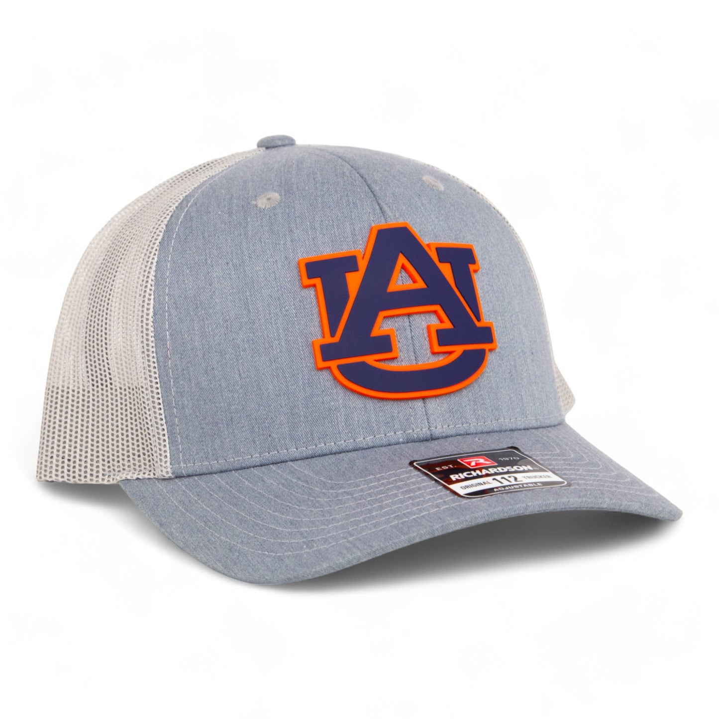 Auburn Tigers 3D Snapback Trucker Hat- Heather Grey/ Light Grey