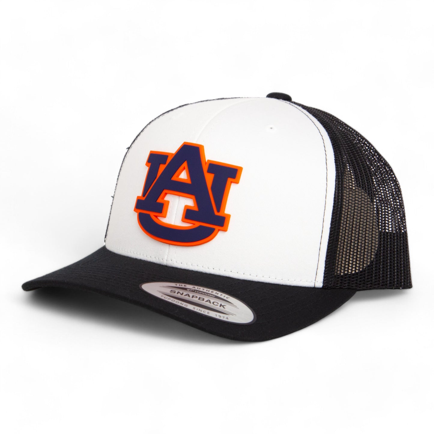 Auburn Tigers 3D YP Snapback Trucker Hat- White/ Black
