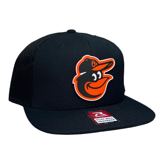 Baltimore Orioles 3D Snapback Wool Blend Flat Bill Hat- Black