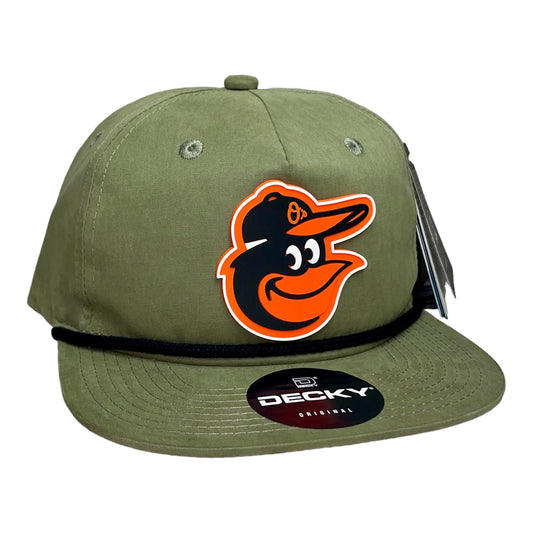 Baltimore Orioles 3D Classic Rope Hat- Loden/ Black