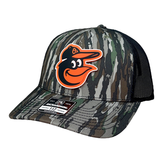 Baltimore Orioles 3D Snapback Trucker Hat- Realtree Original/ Black