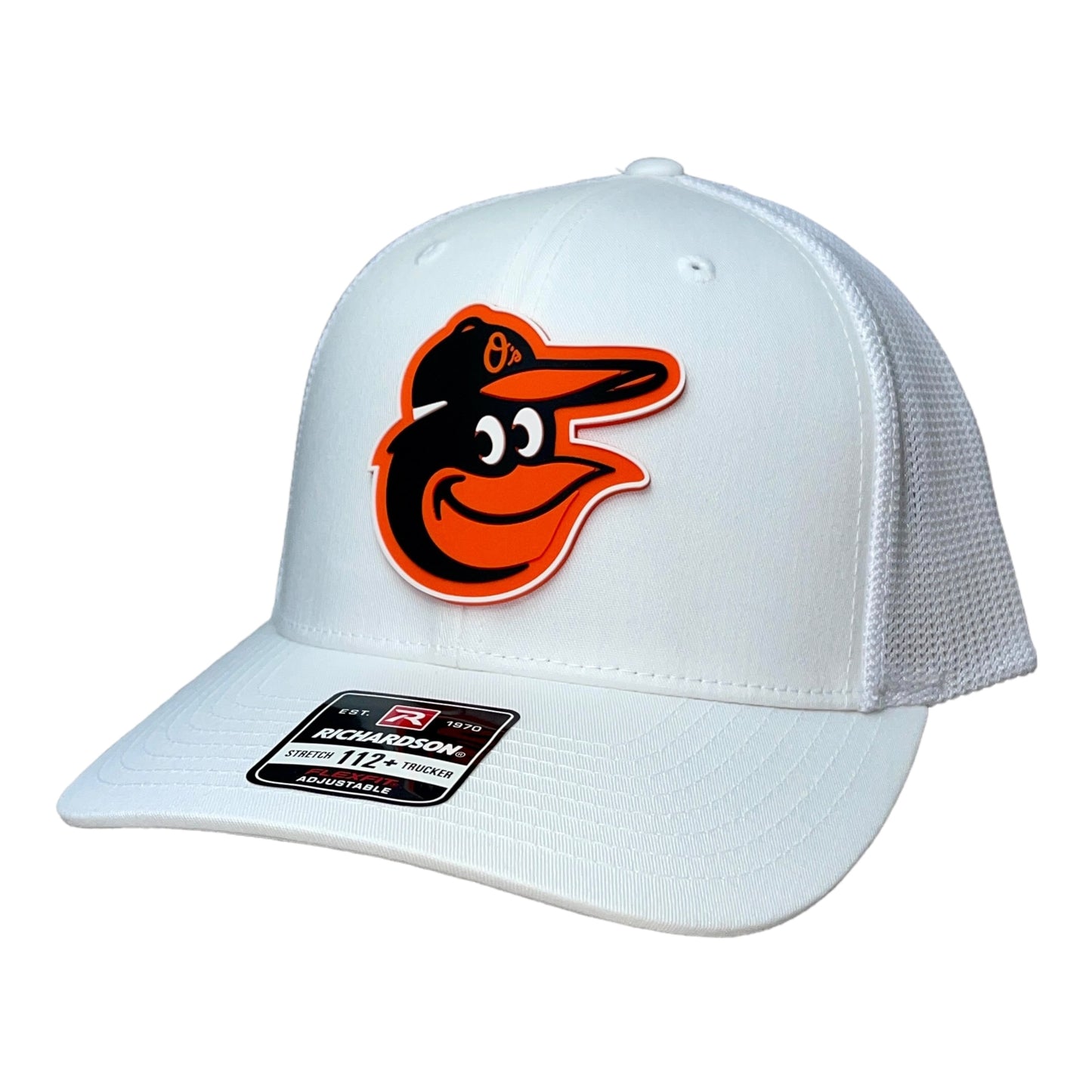 Baltimore Orioles 3D Snapback Trucker Hat- White