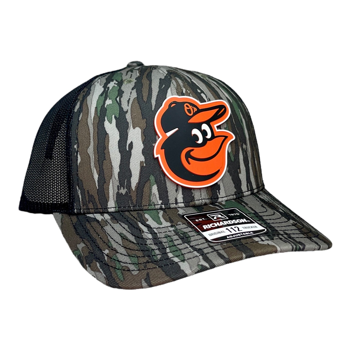 Baltimore Orioles 3D Snapback Trucker Hat- Realtree Original/ Black