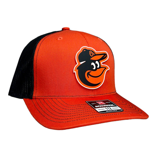 Baltimore Orioles 3D Snapback Trucker Hat- Orange/ Black
