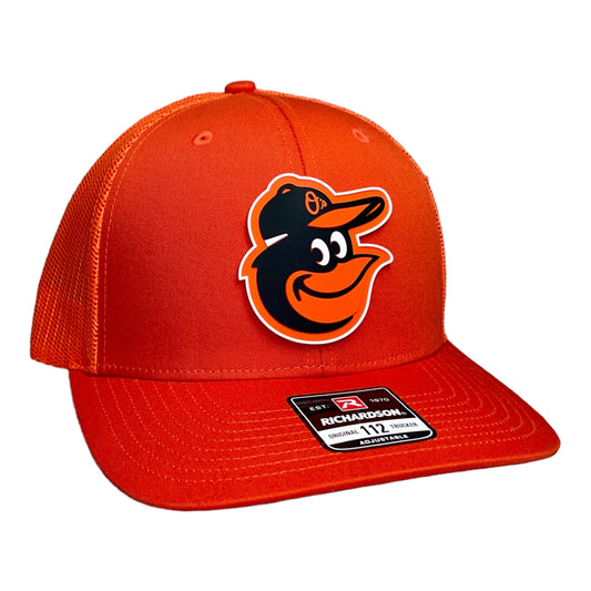 Baltimore Orioles 3D Snapback Trucker Hat- Orange