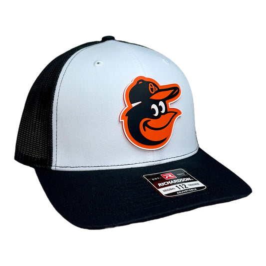 Baltimore Orioles 3D Snapback Trucker Hat- White/ Black