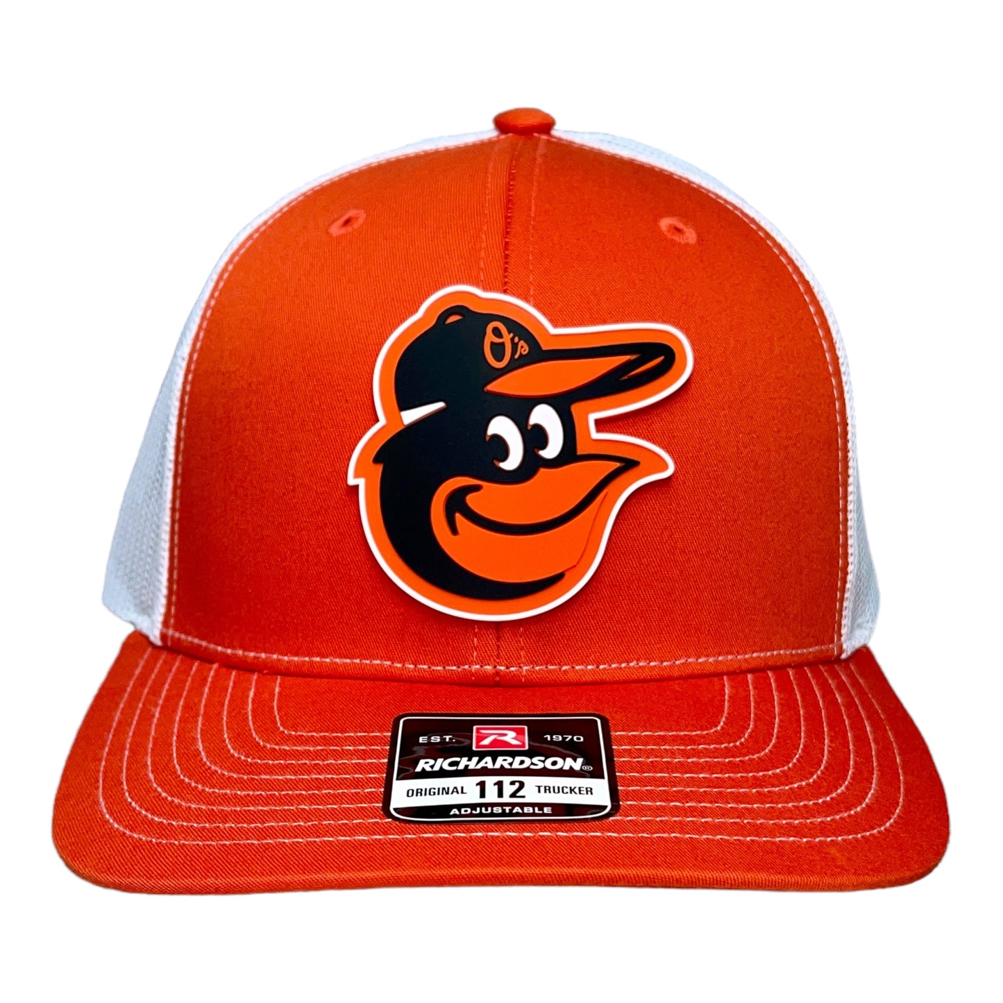 Baltimore Orioles 3D Snapback Trucker Hat- Orange/ White