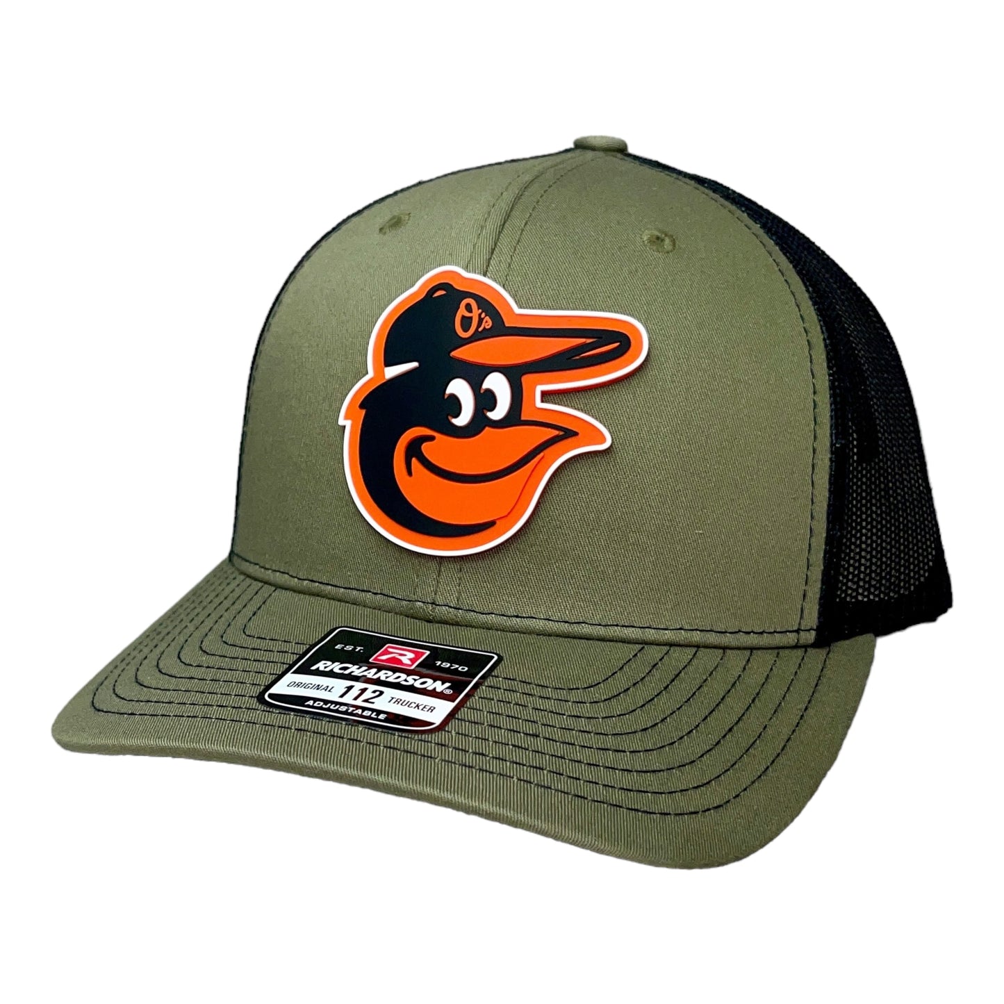 Baltimore Orioles 3D Snapback Trucker Hat- Loden/ Black