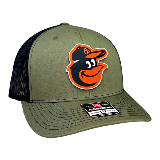 Baltimore Orioles 3D Snapback Trucker Hat- Loden/ Black
