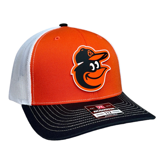Baltimore Orioles 3D Snapback Trucker Hat- Orange/ White/ Black
