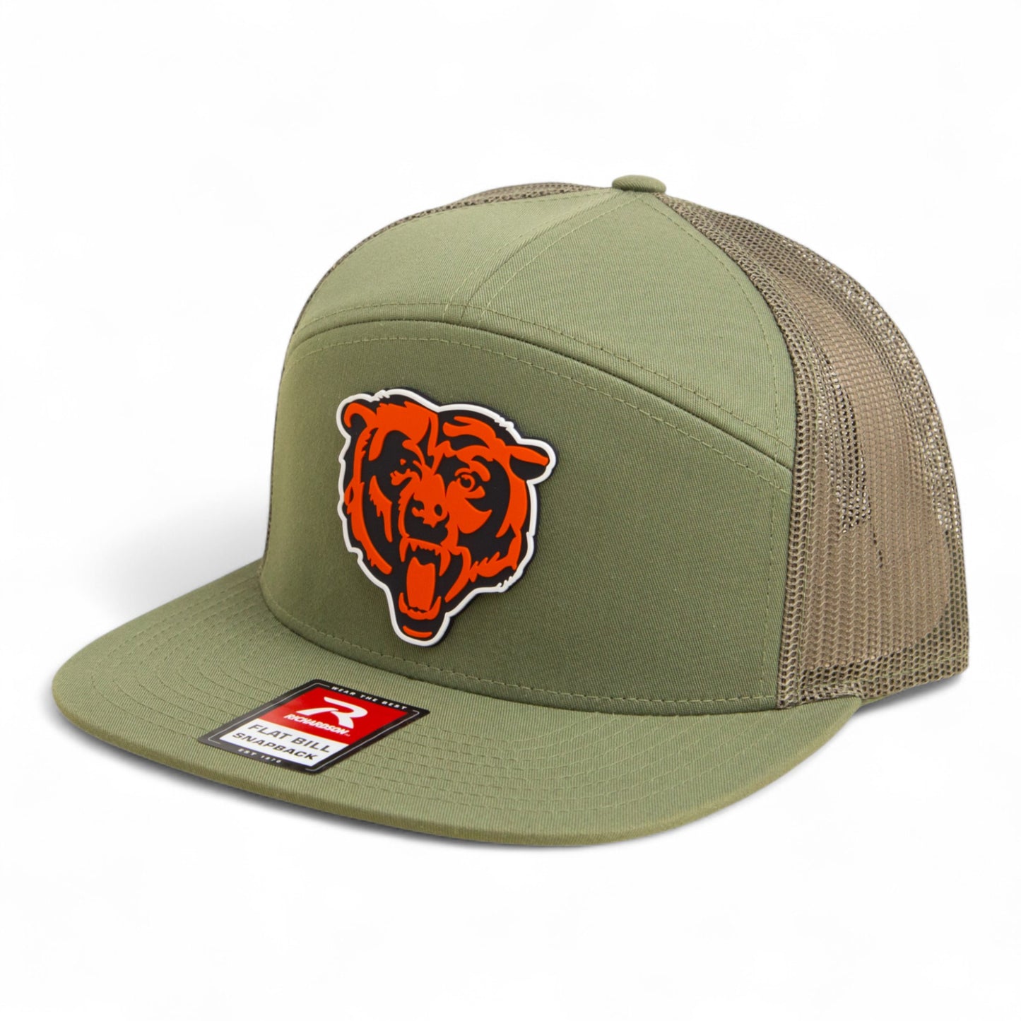 Chicago Bears 3D Snapback Seven-Panel Flat Bill Trucker Hat- Loden Green