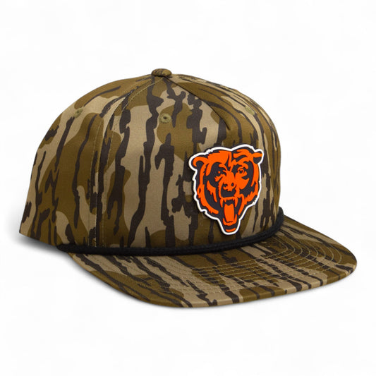 Chicago Bears 3D Umpqua Rope Hat- Mossy Oak Bottomland/ Black