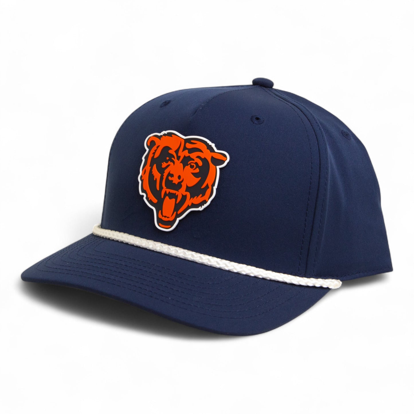 Chicago Bears 3D Five Panel Classic Rope Hat- Navy/ White