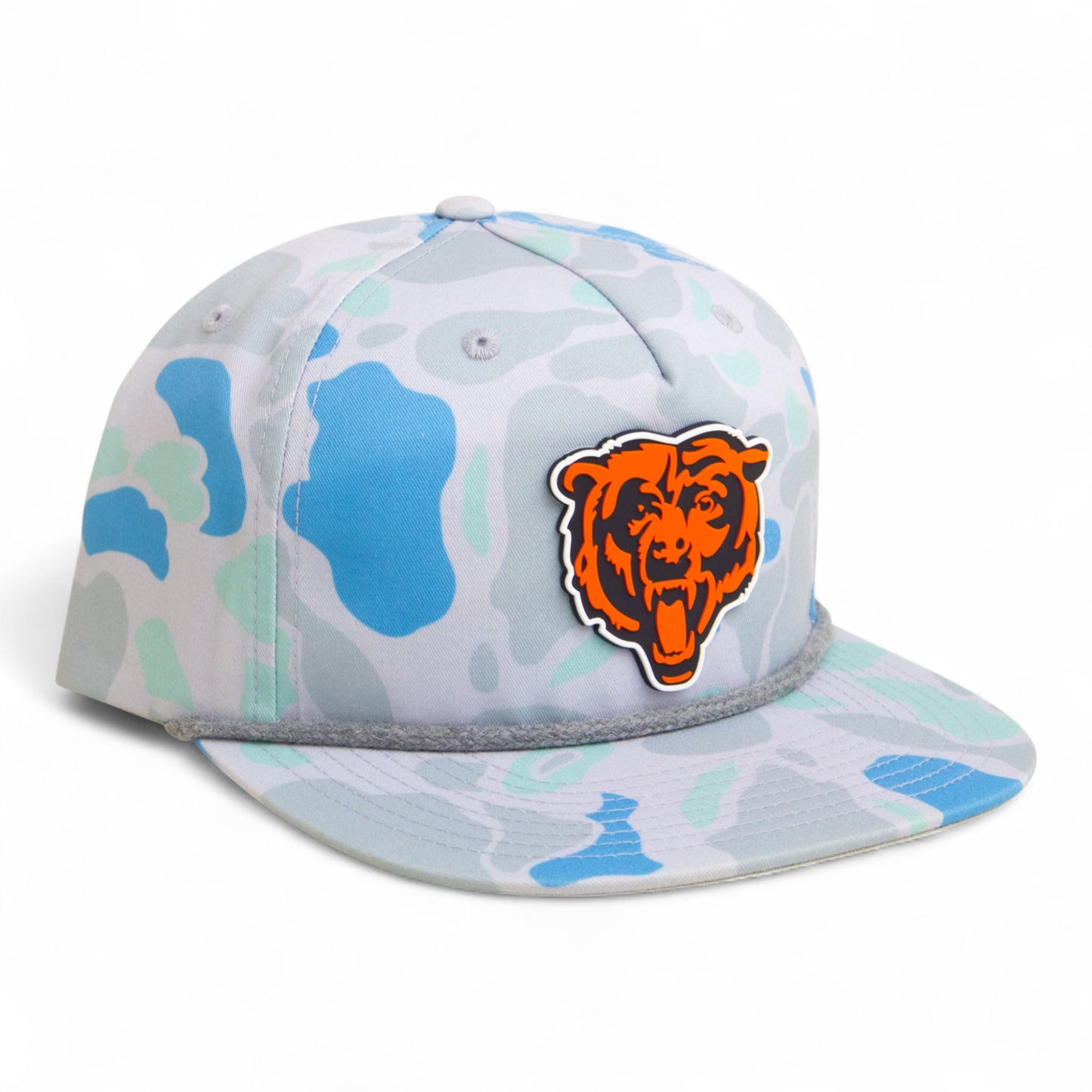 Chicago Bears 3D Umpqua Rope Hat- Saltwater Duck Camo/ Charcoal