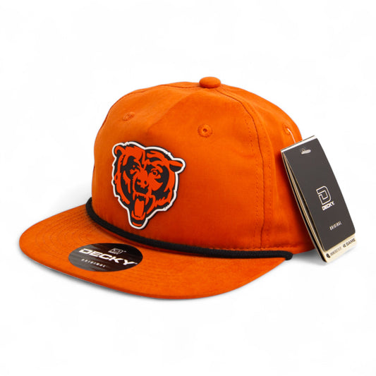 Chicago Bears 3D Classic Rope Hat- Burnt Orange/ Black
