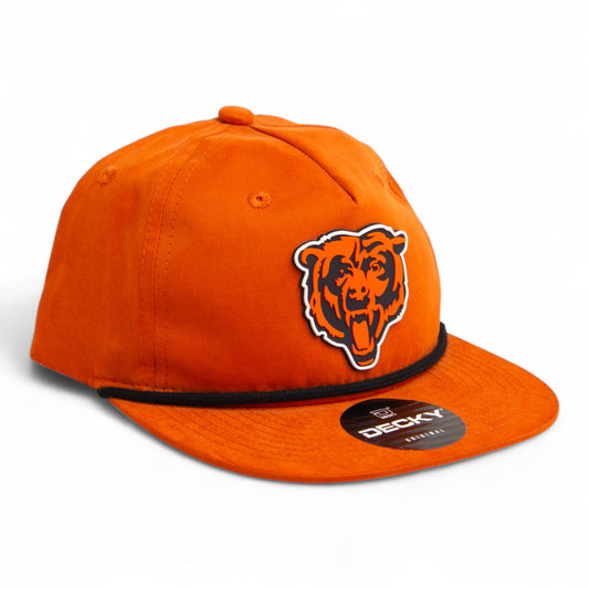 Chicago Bears 3D Classic Rope Hat- Burnt Orange/ Black