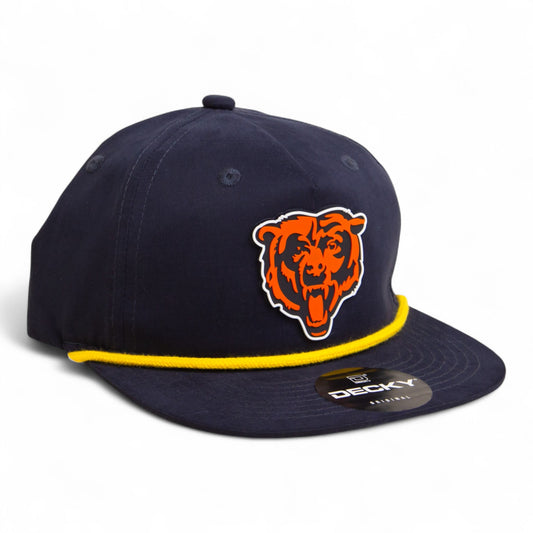 Chicago Bears 3D Classic Rope Hat- Navy/ Gold