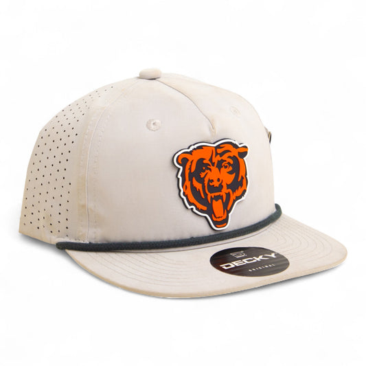 Chicago Bears 3D Perforated Rope Hat- Grey/ Charcoal