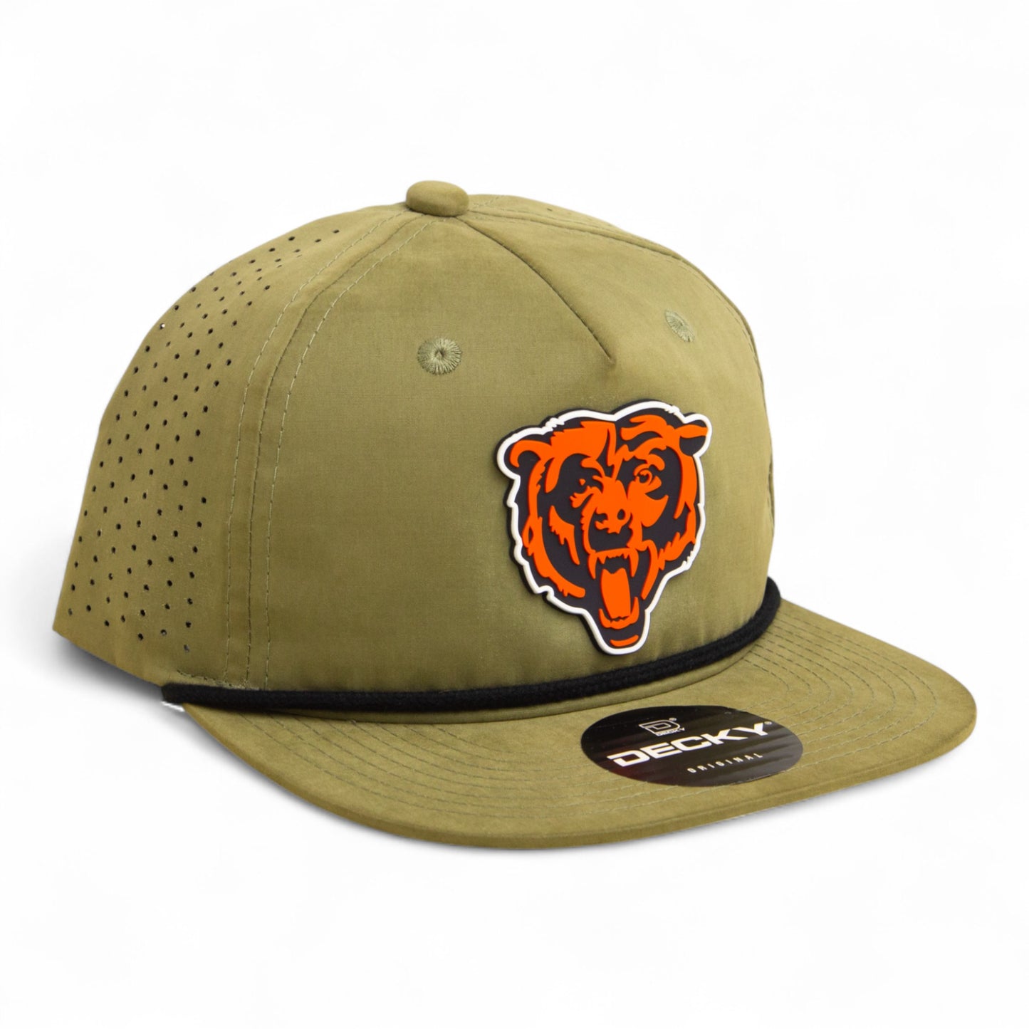 Chicago Bears 3D Perforated Rope Hat- Loden/ Black