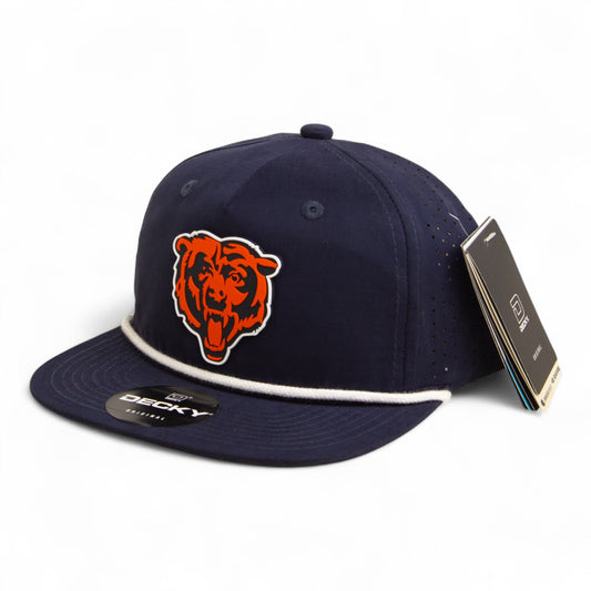 Chicago Bears 3D Perforated Rope Hat- Navy/ White