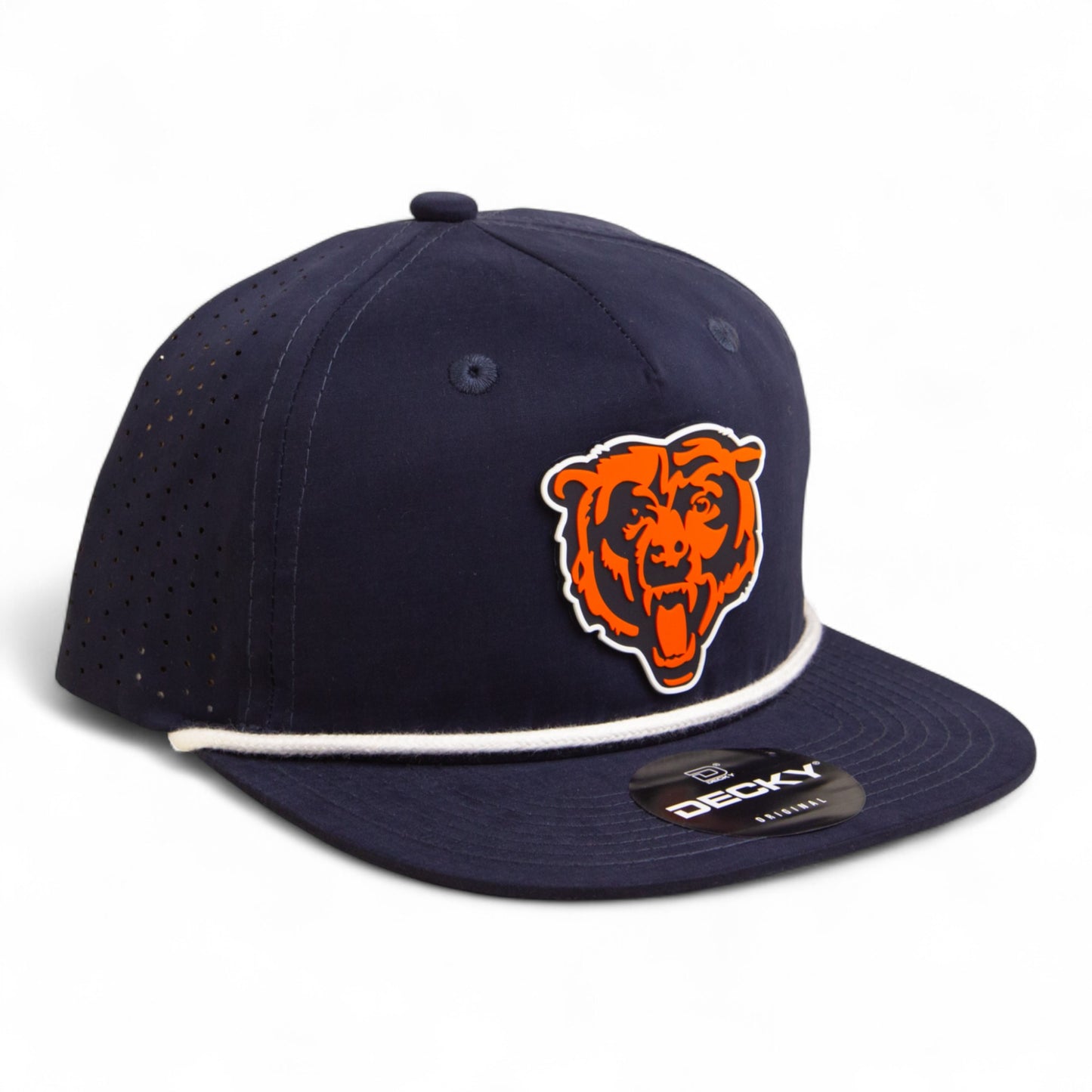 Chicago Bears 3D Perforated Rope Hat- Navy/ White