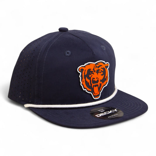 Chicago Bears 3D Perforated Rope Hat- Navy/ White