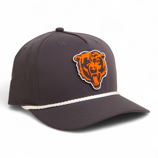 Chicago Bears 3D Five Panel Classic Rope Hat- Charcoal/ White