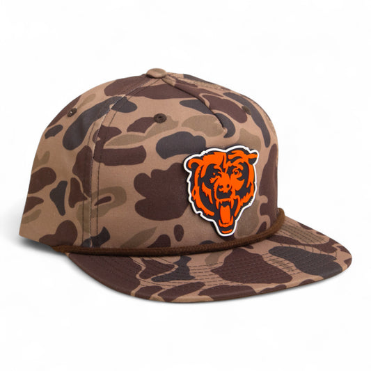 Chicago Bears 3D Umpqua Rope Hat- Bark Duck Camo/ Brown