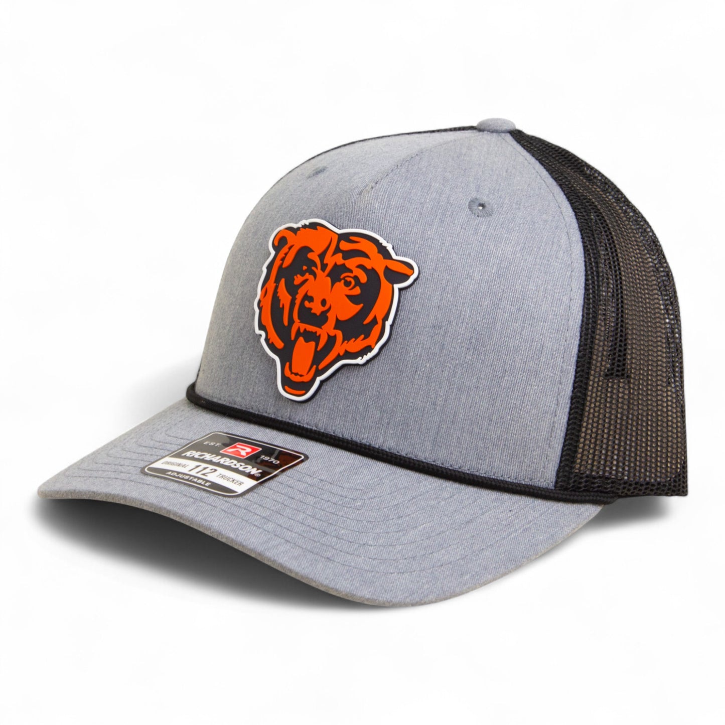 Chicago Bears 3D Snapback Trucker Rope Hat- Heather Grey/ Black