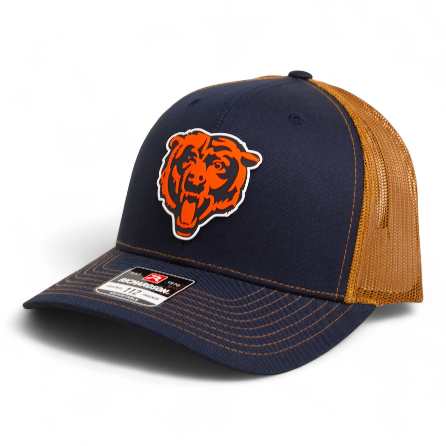 Chicago Bears 3D Snapback Trucker Hat- Navy/ Carmel