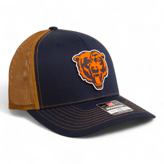 Chicago Bears 3D Snapback Trucker Hat- Navy/ Carmel